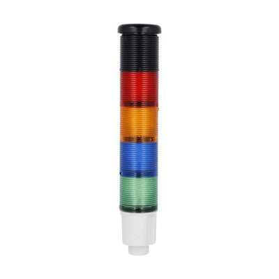Lovato 8TL4 Series Red, Orange, Green, Blue Signal Tower Electronic, 4 Lights 24V dc