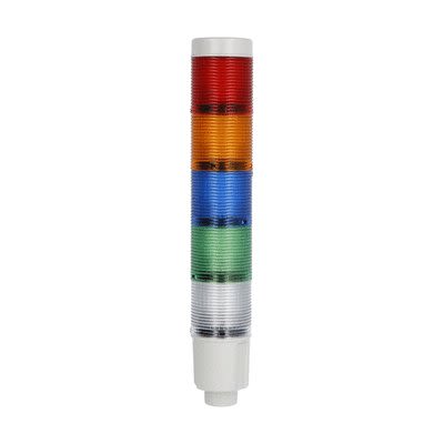 Lovato 8TL4 Series White, Red, Orange, Green, Blue Signal Tower, 5 Lights 24V dc