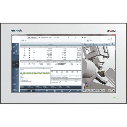 Bosch Rexroth ctrlX HMI Series Display - 15.6 in, TFT Display, 1366 x 768 pixel