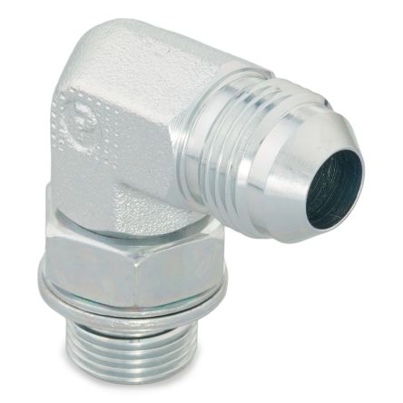 Parker 16-20C4OMXS Hydraulic Fitting Male, 90 °, Steel, 1 in Hose ID