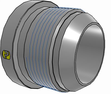 Parker 28-24TRTXS Hydraulic Fitting Male, 37 °, Steel, 2.25 in Hose ID