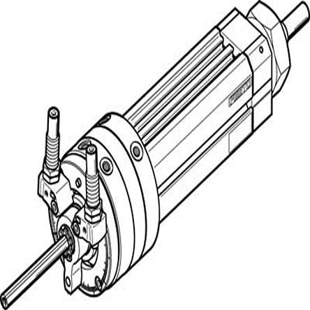 Festo DSL Series 8 bar Double Acting Action Pneumatic Rotary Actuator, 40 mm Bore, 240 °