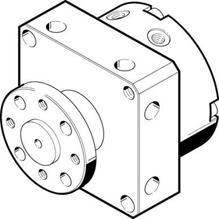 Festo DSM Series 8 bar Double Acting Action Pneumatic Rotary Actuator, 8 mm Bore, 90 °