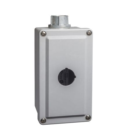 Schneider Electric Grey Aluminium Harmony Empty Control Station - 1 Hole 30 mm Diameter