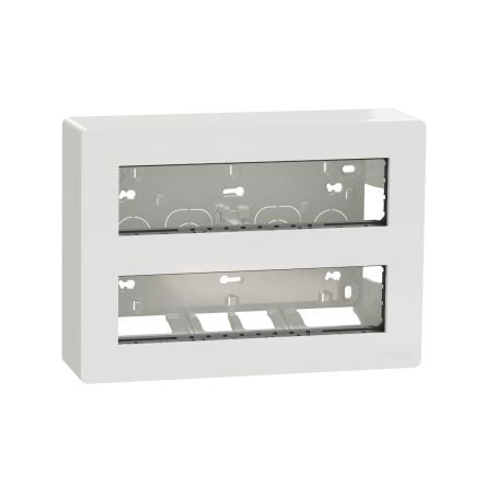 Schneider Electric White ABS Unica Control Station Enclosure - 10 Hole