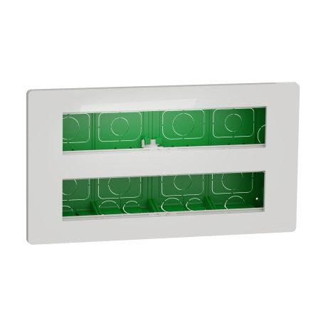 Schneider Electric White ABS Unica Control Station Enclosure - 10 Hole