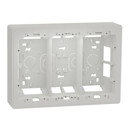Schneider Electric White ABS Unica Control Station Enclosure - 4 Hole