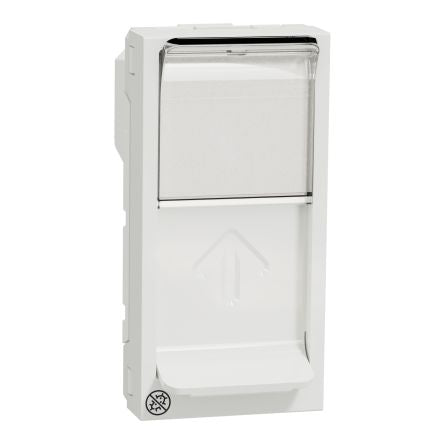 Schneider Electric Unica Series RJ45 Socket Female, Flush Rectangular 1 Port