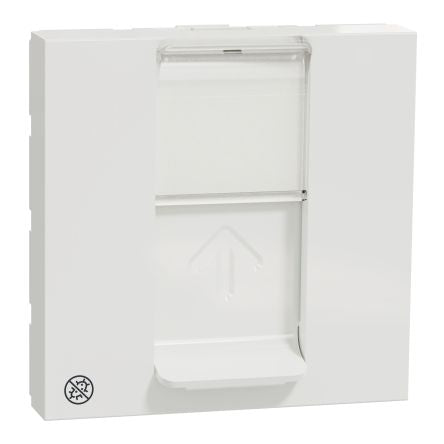 Schneider Electric Unica Series RJ45 Socket Female, Flush Rectangular 1 Port