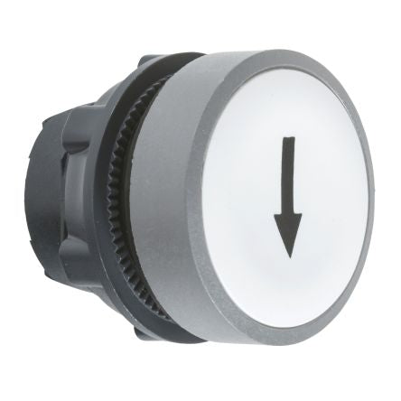 Schneider Electric Harmony Series White Spring Return Push Button Head, 22 mm Cutout, IP66, IP67