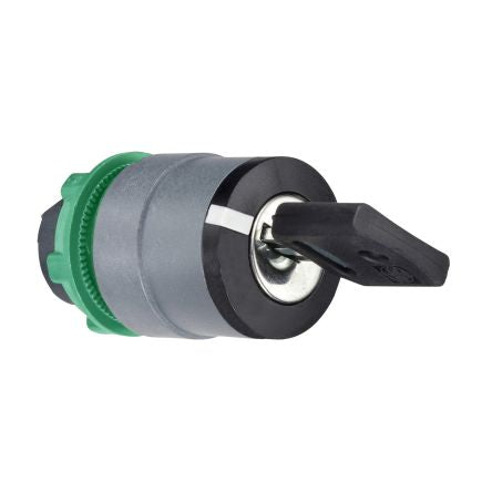 Schneider Electric Harmony 2-position Key Switch Head, Spring Return Right to Left, 22 mm Cutout