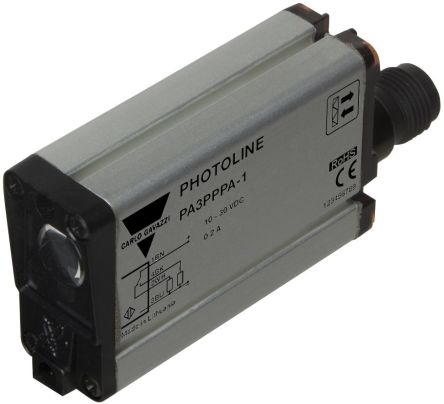 Carlo Gavazzi Polarised Retroreflective Photoelectric Sensor, Block Sensor