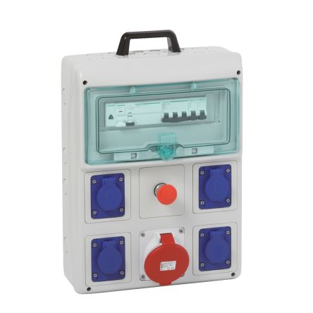 Schneider Electric, Mureva IP44 Light Grey Surface Mount Distribution Unit, 40A, 230V, 400 V