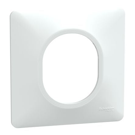 Schneider Electric Ovalis White 1 Gang Plug Socket Indoor