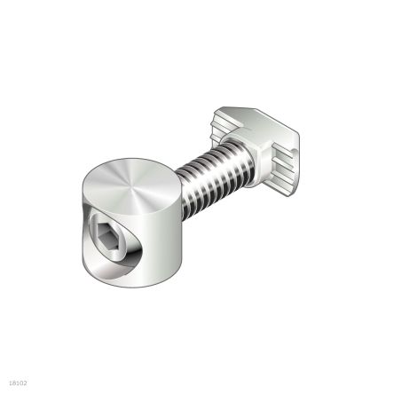 Bosch Rexroth D17 mm Bolt Connector, Connecting Component, Strut Profile D17 x 15, Groove Size 10 mm