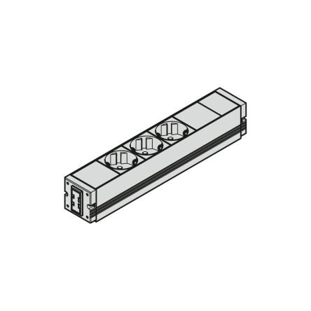 Bosch Rexroth for Use with Three or Four Grounded Plug Sockets, Two 48 mm x 263 mm x 44mm