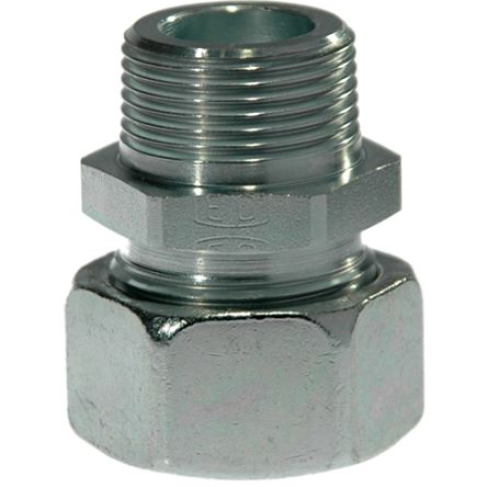 Parker GE06LLMCF Hydraulic Fitting Male Metric, 90 °, Steel, 6 mm Hose ID