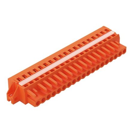 WAGO 231 Series Free Hanging Pluggable Connector Female Cage Clamp, 19-Pole, 16A, 19-Way