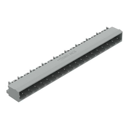 WAGO 231 Series Angled PCB PCB Header, 18 Contact(s), 5 mm Pitch, 1 Row, Shrouded