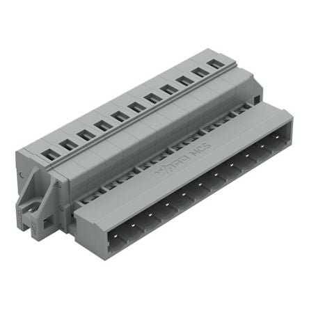 WAGO 231 Series Feed Through Pluggable Connector Female Cage Clamp, 11-Pole, 12A, 11-Way