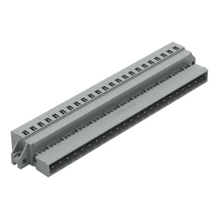 WAGO 231 Series Snap-in Pluggable Connector Male Cage Clamp, 23-Pole, 12A, 23-Way