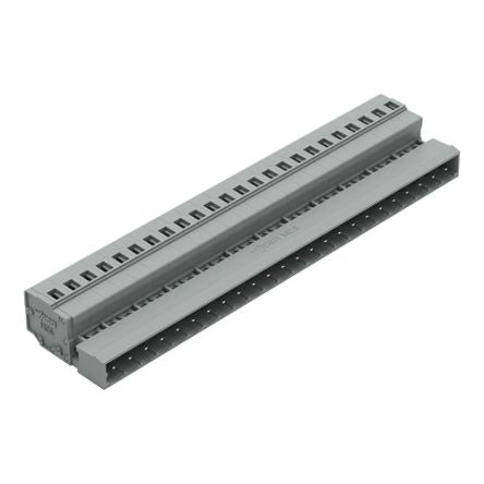 WAGO 231 Series Snap-in Pluggable Connector Male Cage Clamp, 24-Pole, 12A, 24-Way