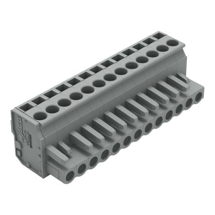 WAGO 232 Series Pluggable Connector Female Cage Clamp, 13-Pole, 14A, 13-Way