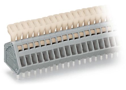 WAGO 233 Series PCB Terminal Block, 10-Contact, 2.5 mm Pitch, PCB