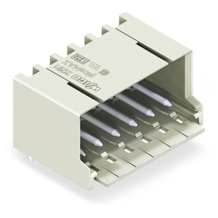 WAGO 2091 Series Angled PCB PCB Header, 12 Contact(s), 3.5 mm Pitch, 1 Row, Shrouded