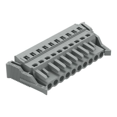 WAGO 231 Series Snap-in Connector Female Cage Clamp, 10-Pole, 16A, 10-Way