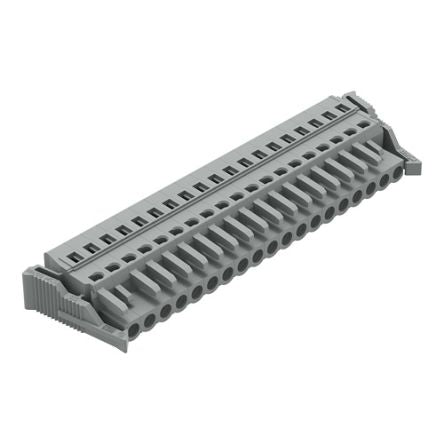 WAGO 231 Series Snap-in Pluggable Connector Female Cage Clamp, 19-Pole, 16A, 19-Way
