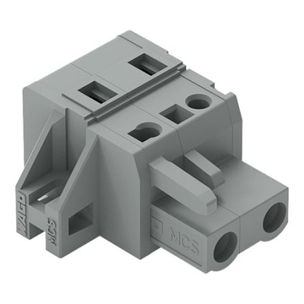 WAGO 231 Series Feed Through Connector Female Cage Clamp, 2-Pole, 16A, 2-Way