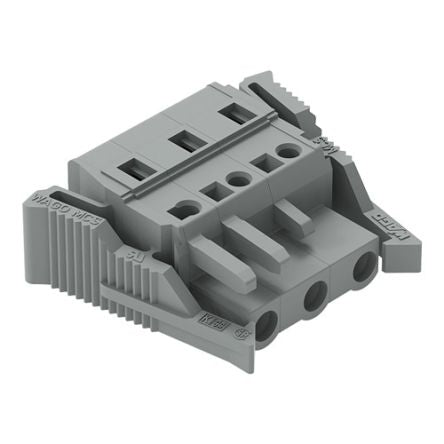 WAGO 231 Series Snap-in Connector Female Cage Clamp, 3-Pole, 16A, 3-Way