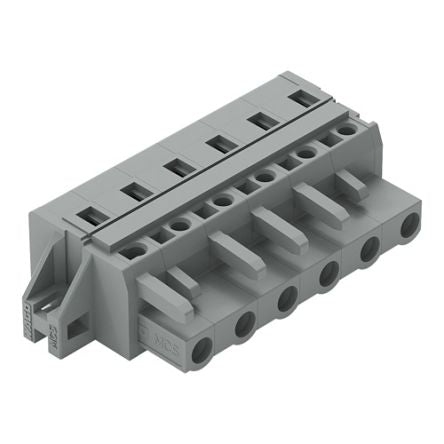 WAGO 231 Series Cable Connector Female Cage Clamp, 6-Pole, 16A, 6-Way