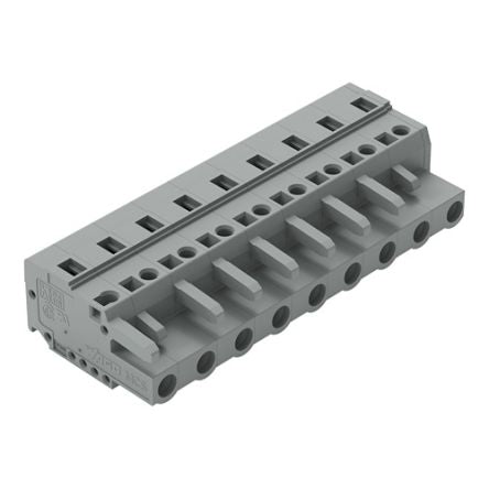 WAGO 231 Series Cable Connector Female Cage Clamp, 9-Pole, 16A, 9-Way