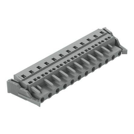 WAGO 231 Series Snap-in Pluggable Connector Female Cage Clamp, 12-Pole, 16A, 12-Way
