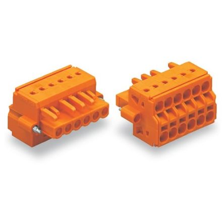 WAGO 231 Series Push-in Connector Female Cage Clamp, 3-Pole, 16A, 3-Way