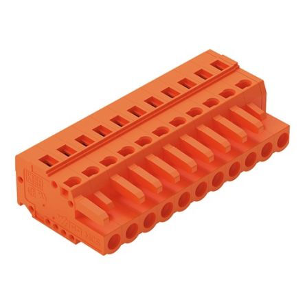 WAGO 231 Series Snap-in Connector Female Cage Clamp, 11-Pole, 16A, 11-Way