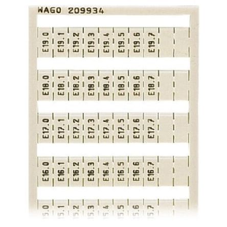 WAGO Marker Card for use with Terminal Block