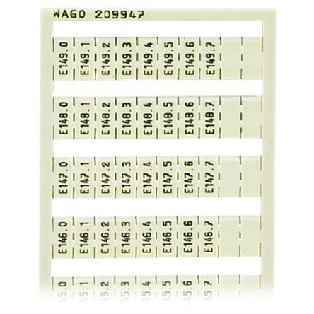 WAGO Marker Card for use with Terminal Block