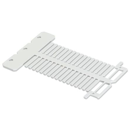 WAGO 211 Push-in Cable Marker, Pre-printed "Plain" White, 211-120