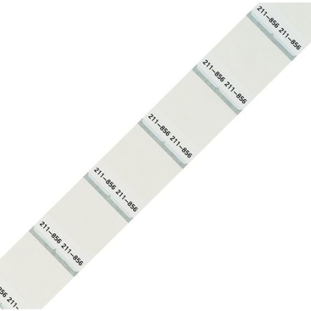 WAGO White White Print Label Roll, 12 mm Width, 1000 Per Roll Qty