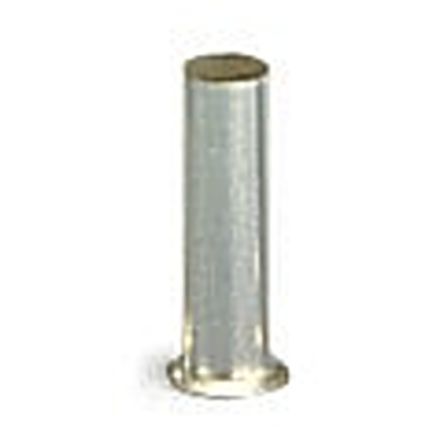 WAGO, 216 Uninsulated Ferrule, 6 mm Pin Length, 2.5 mm Pin Diameter, Silver
