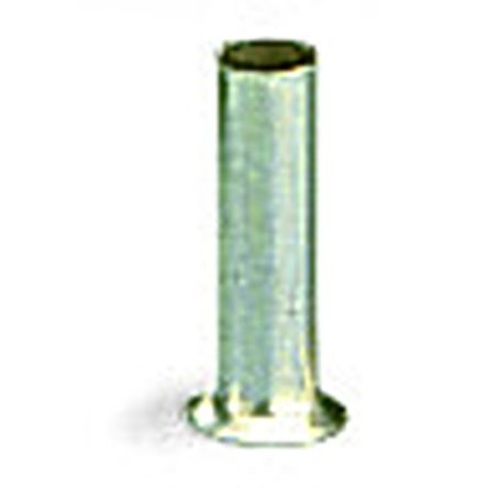 WAGO, 216 Uninsulated Ferrule, 7 mm Pin Length, 1.7 mm Pin Diameter, Silver