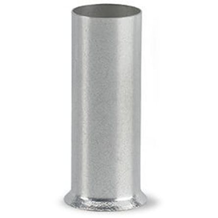WAGO, 216 Uninsulated Ferrule, 25 mm Pin Length, 11 mm Pin Diameter, Silver