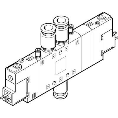 Festo Pneumatic Solenoid Valve - 5/3 Exhausted Electric G CPE Series 110V