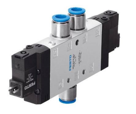 Festo Pneumatic Solenoid Valve - 5/2 Double Solenoid Electric G CPE24-M3H-5J-QS-10 Series 230V