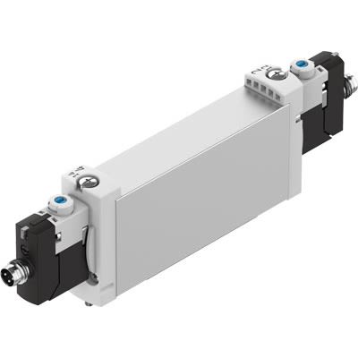 Festo Pneumatic Solenoid Valve - 5/3 Exhausted Electric G VUVG-B18-P53E-ZT-F-1R8L Series 24V