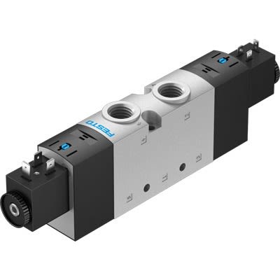 Festo Pneumatic Solenoid Valve - 2 x 3/2-Way, Closed, Monostable, Open Electric G VUVS-LT30-T32H-MZD-G38-F8-1B2 Series