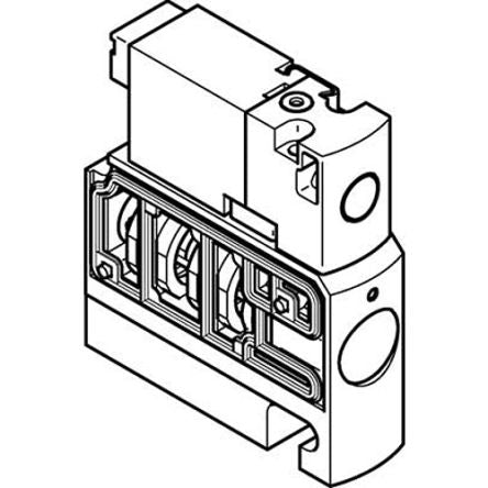 Festo Pneumatic Solenoid Valve - 5/2, Monostable Electric G CPVSC1 Series 24V